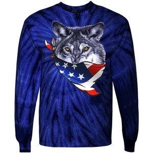 American Wolf USA Bandanna Tie-Dye Long Sleeve Shirt