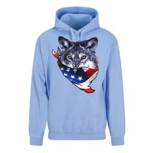 American Wolf USA Bandanna Unisex Surf Hoodie