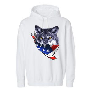 American Wolf USA Bandanna Garment-Dyed Fleece Hoodie