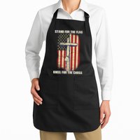 Americans Stand For The Flag Kneel For The Cross Apron