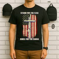 Americans Stand For The Flag Kneel For The Cross T-Shirt