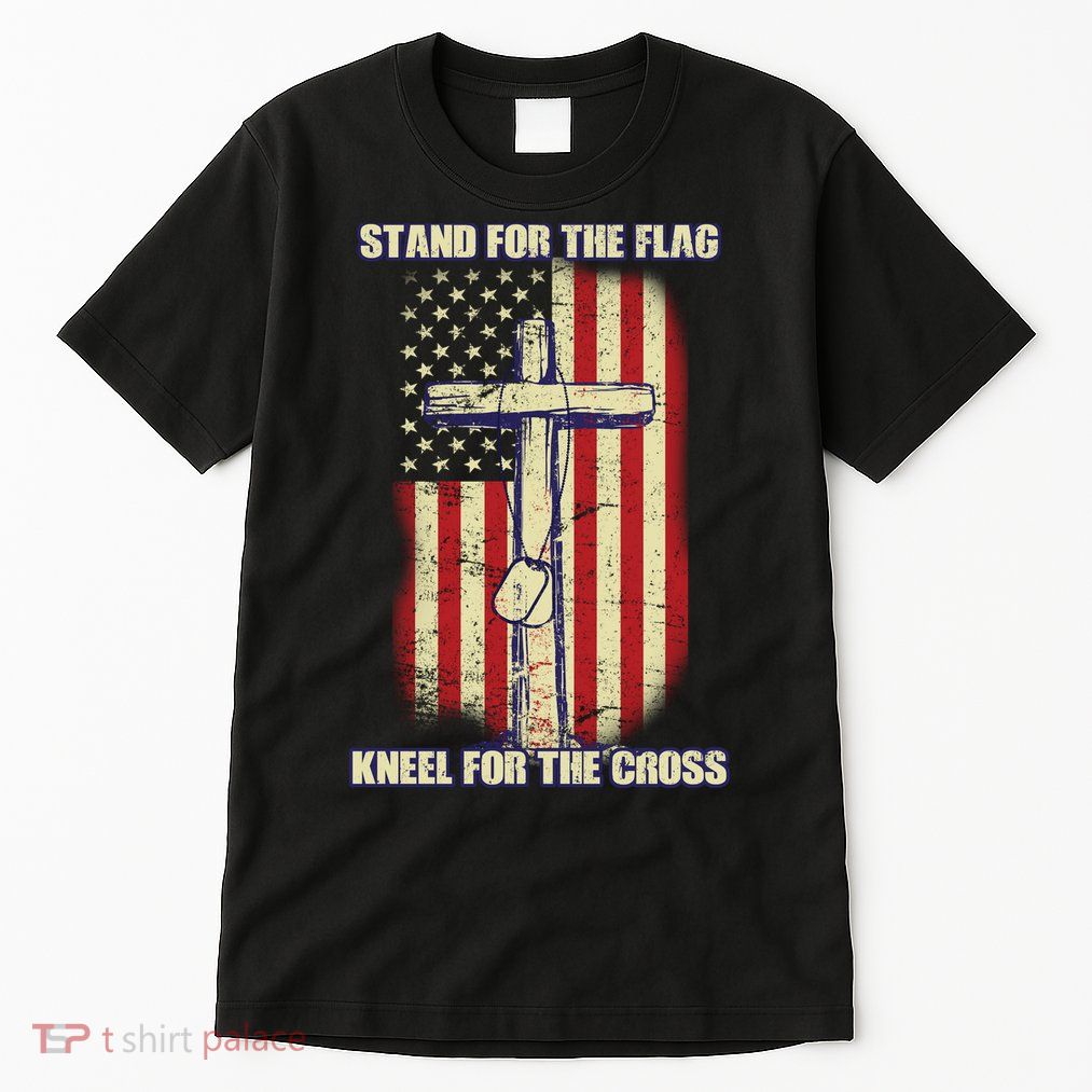 Americans Stand For The Flag Kneel For The Cross Tall T-Shirt