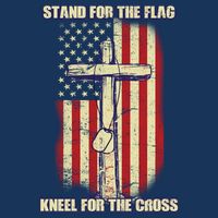 Americans Stand For The Flag Kneel For The Cross Infant Baby Jersey Bodysuit