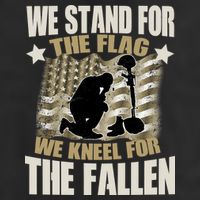 Americans We Stand For The Flag Kneel For The Fallen Cool Comfort Performance Bucket Hat