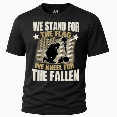 Americans We Stand For The Flag Kneel For The Fallen Performance Shirt