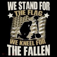 Americans We Stand For The Flag Kneel For The Fallen Sustainable Bucket Hat