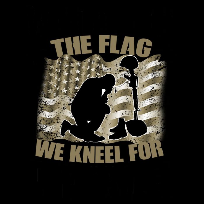 Americans We Stand For The Flag Kneel For The Fallen 16oz Travel Tumbler