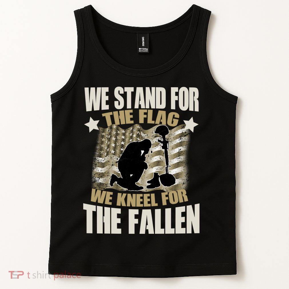 Americans We Stand For The Flag Kneel For The Fallen Tank Top