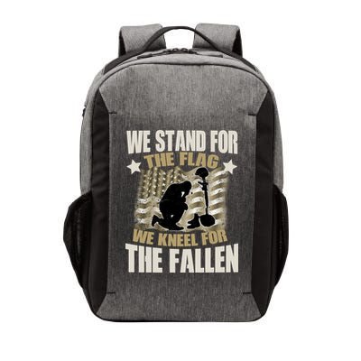 Americans We Stand For The Flag Kneel For The Fallen Vector Backpack