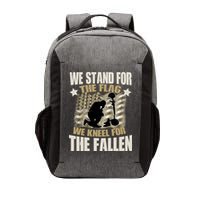 Americans We Stand For The Flag Kneel For The Fallen Vector Backpack