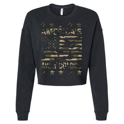 America's Away Colors Cropped Pullover Crew