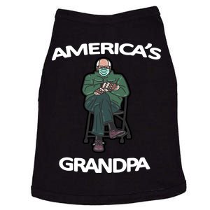 America's Grandpa Bernie Sanders Mitten Meme Doggie Tank