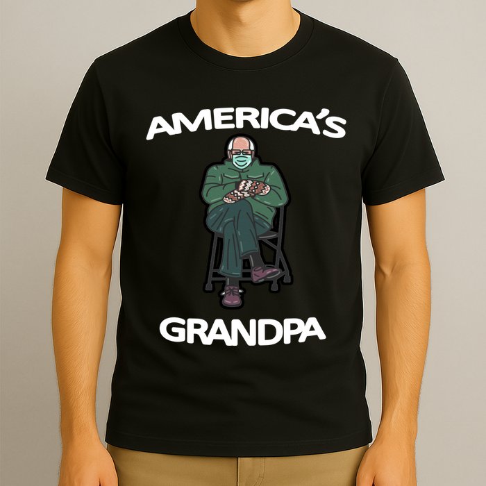 America's Grandpa Bernie Sanders Mitten Meme T-Shirt