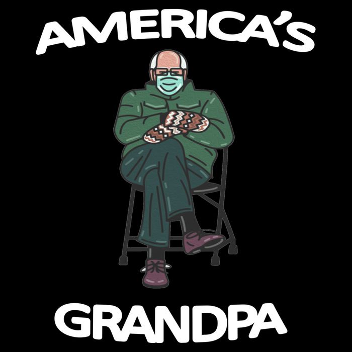 America's Grandpa Bernie Sanders Mitten Meme T-Shirt