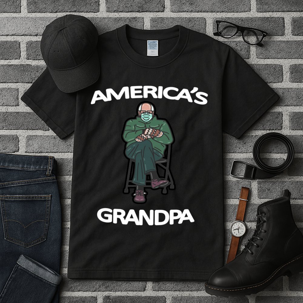America's Grandpa Bernie Sanders Mitten Meme Tall T-Shirt