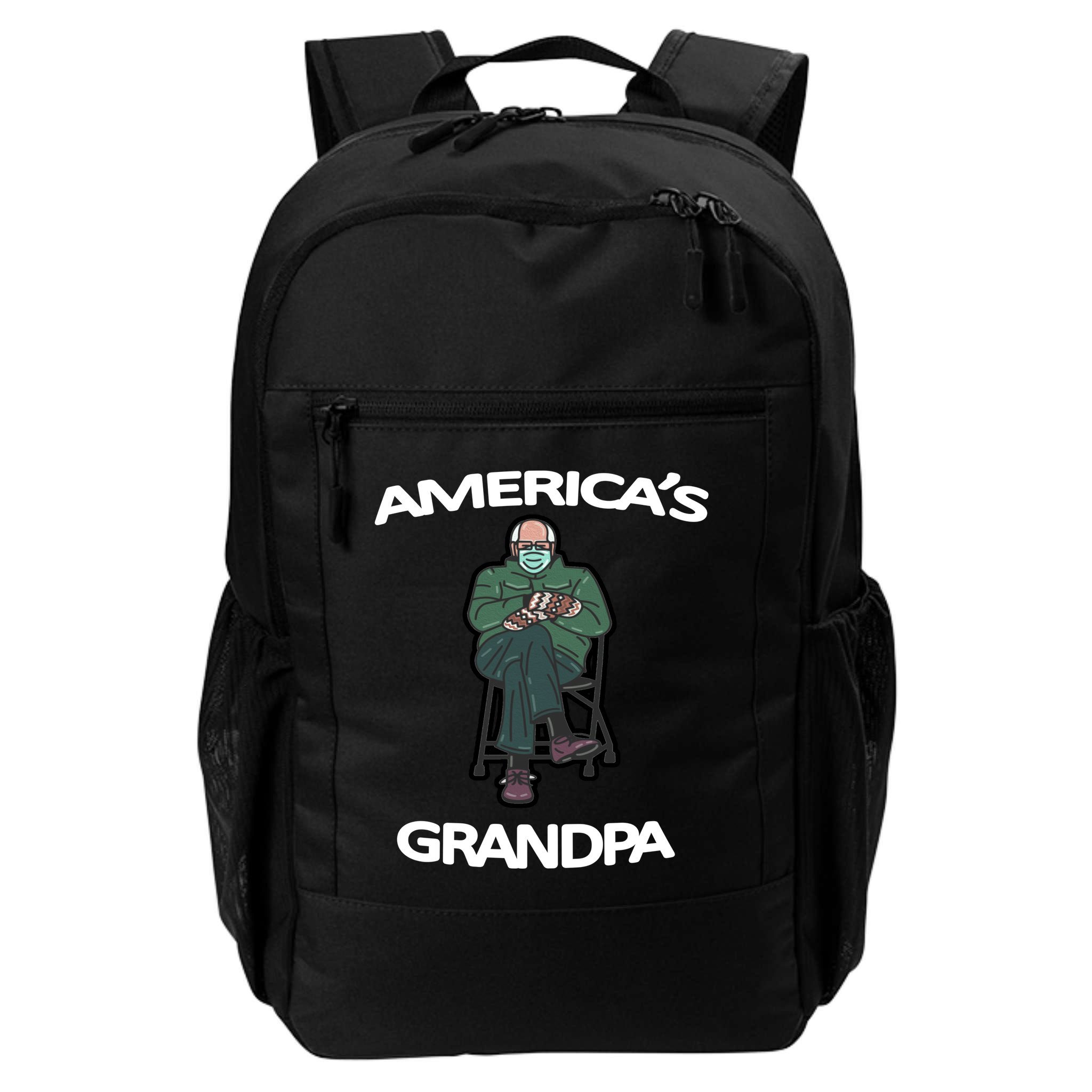 America's Grandpa Bernie Sanders Mitten Meme Backpack