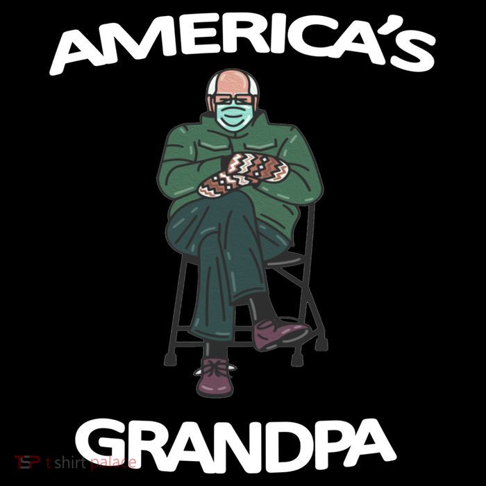 America's Grandpa Bernie Sanders Mitten Meme Flatbill Hat