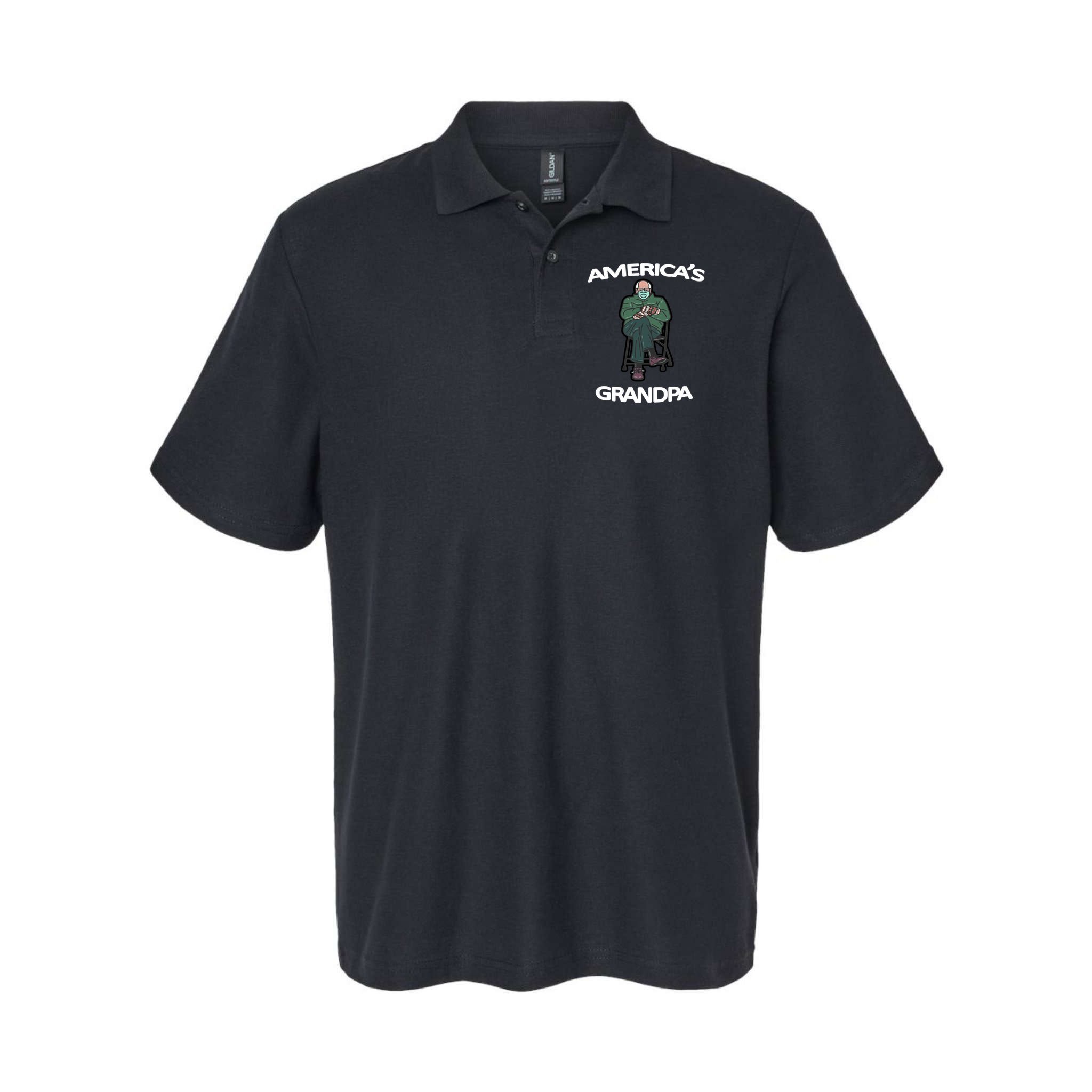 America's Grandpa Bernie Sanders Mitten Meme Polo