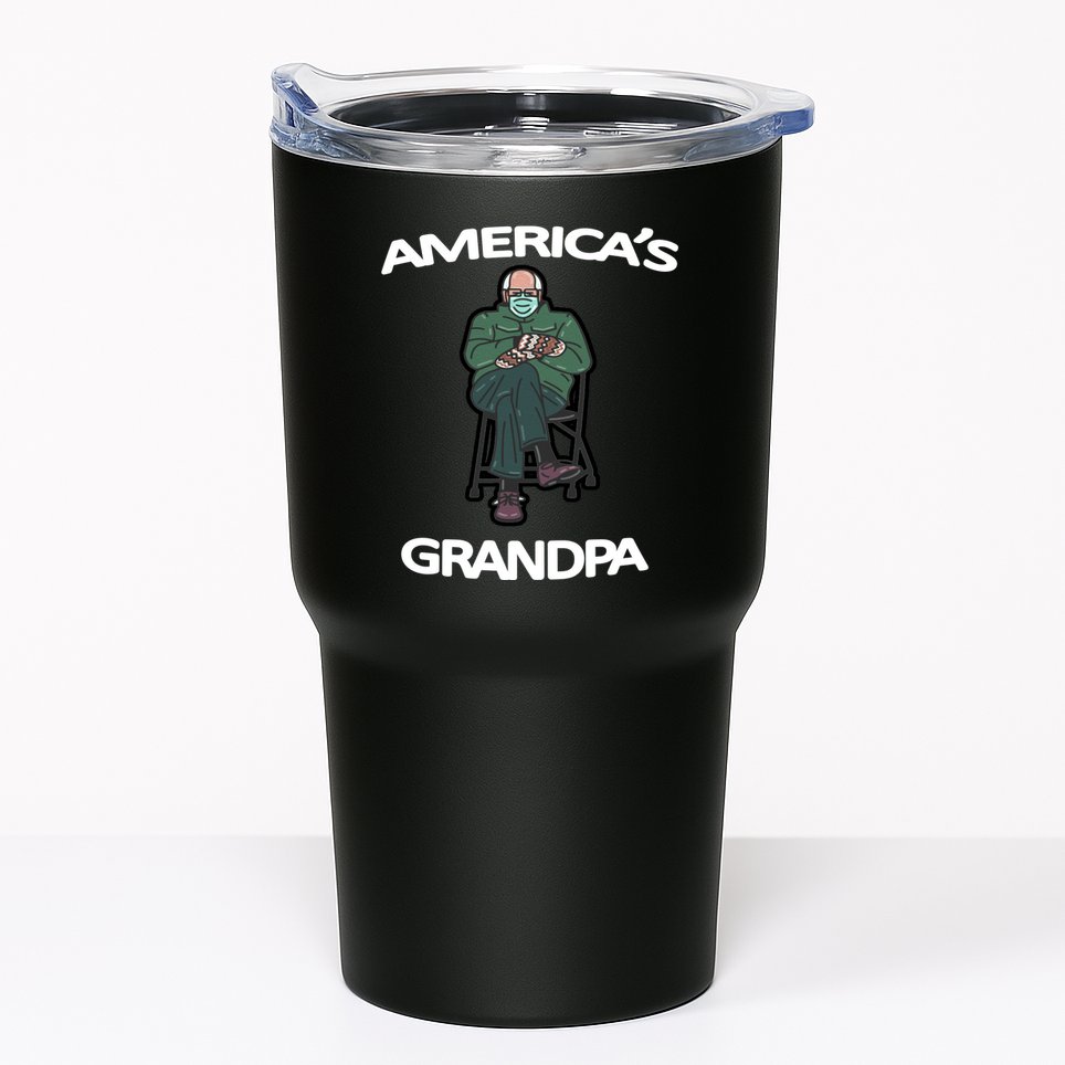 America's Grandpa Bernie Sanders Mitten Meme Tumbler