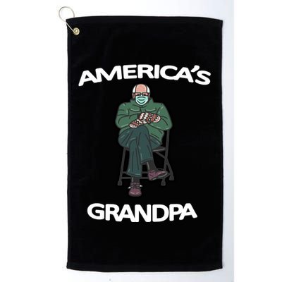 America's Grandpa Bernie Sanders Mitten Meme Golf Towel