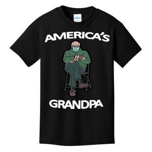 America's Grandpa Bernie Sanders Mitten Meme Kids T-Shirt