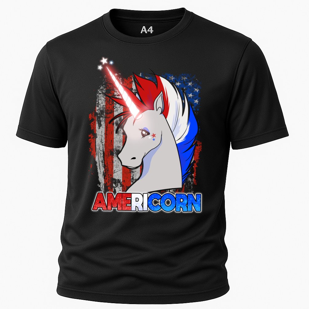 Americorn Unicorn Flag Performance Shirt