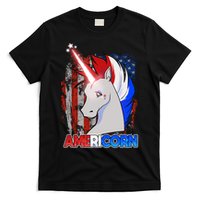 Americorn Unicorn Flag T-Shirt