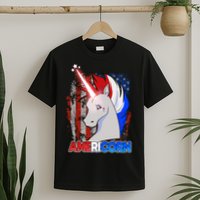 Americorn Unicorn Flag T-Shirt