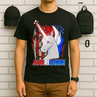 Americorn Unicorn Flag T-Shirt