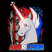 Americorn Unicorn Flag T-Shirt