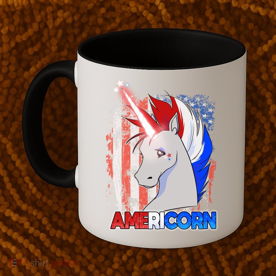 Americorn Unicorn Flag Mug