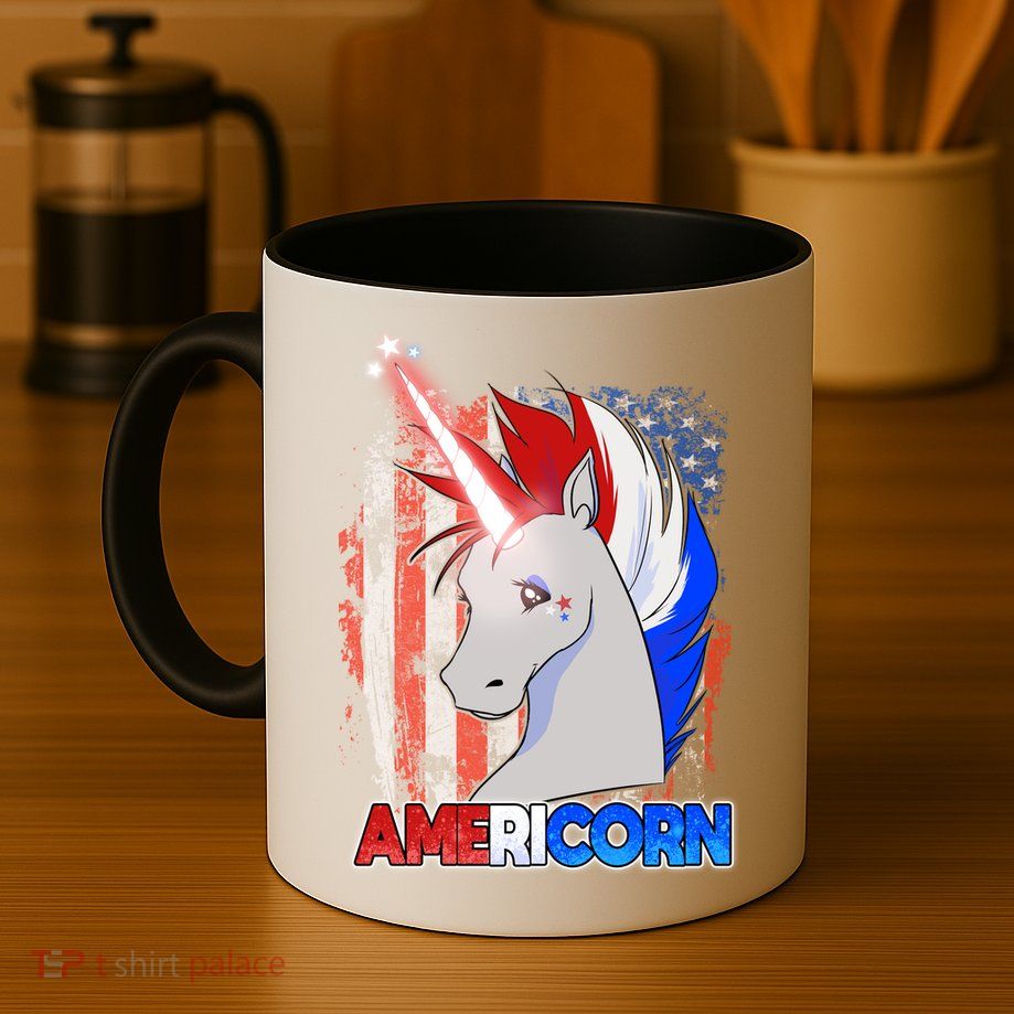 Americorn Unicorn Flag Mug
