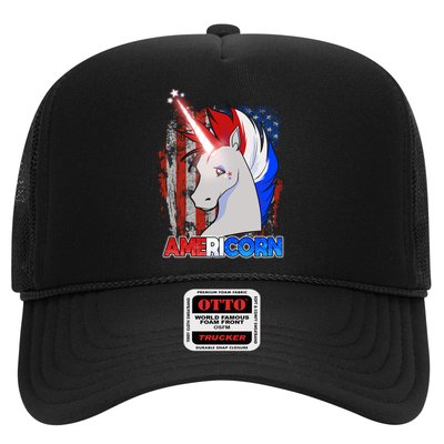 Americorn Unicorn Flag Trucker Hat