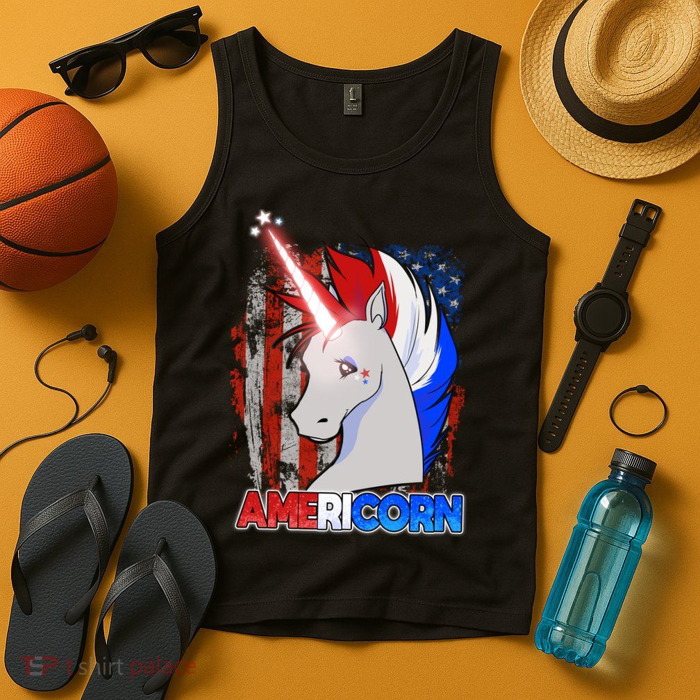 Americorn Unicorn Flag Tank Top