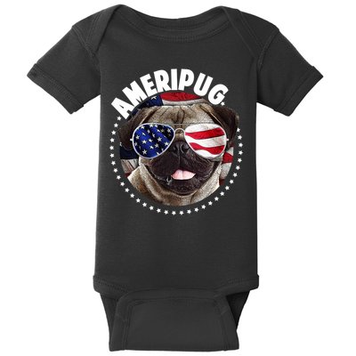 Ameripug Baby Bodysuit