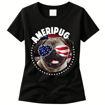 Ameripug Womens T-Shirt
