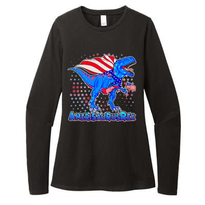 Amerisaurus Rex Womens CVC Long Sleeve Shirt