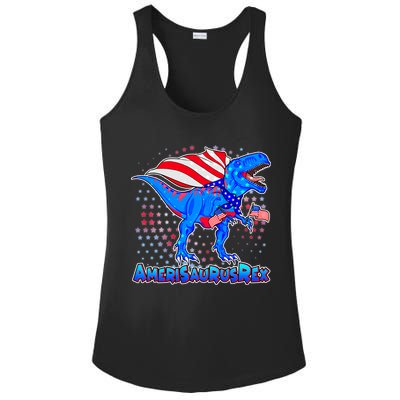 Amerisaurus Rex Ladies PosiCharge Competitor Racerback Tank