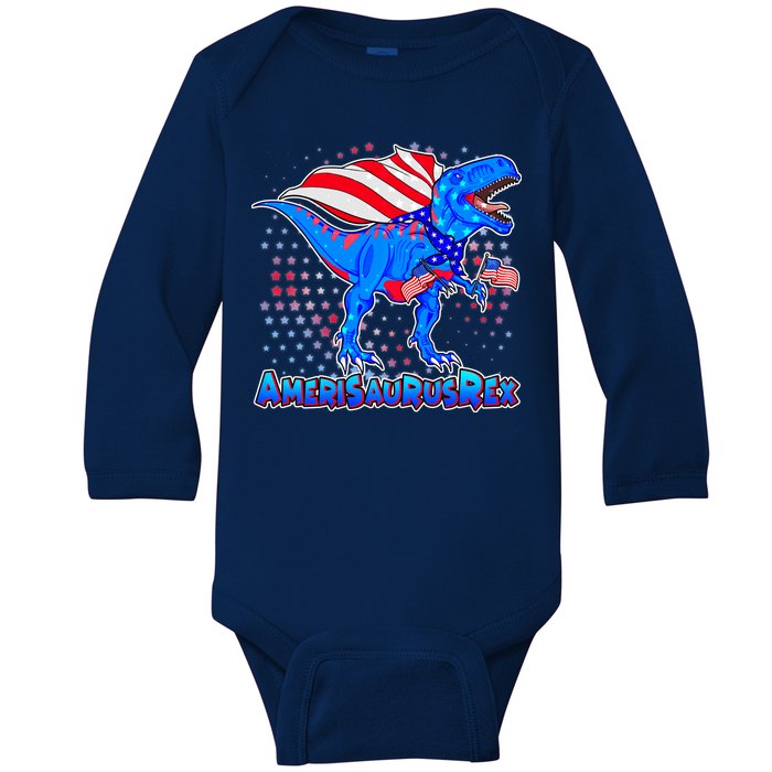 Amerisaurus Rex Baby Long Sleeve Bodysuit