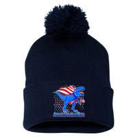 Amerisaurus Rex Pom Pom 12in Knit Beanie