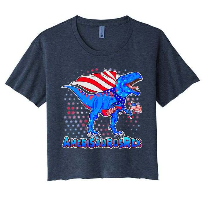 Amerisaurus Rex Women's Crop Top Tee