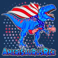 Amerisaurus Rex Women's Crop Top Tee