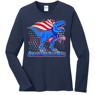 Amerisaurus Rex Ladies Long Sleeve Shirt