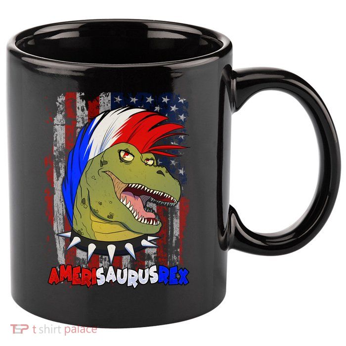Amerisaurusrex 11oz C Handle Ceramic Mug
