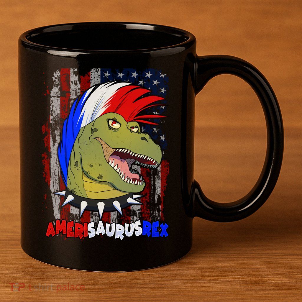 Amerisaurusrex 11oz C Handle Ceramic Mug