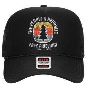 American Marauder Free Pineland Camping Badge High Crown Mesh Back Trucker Hat