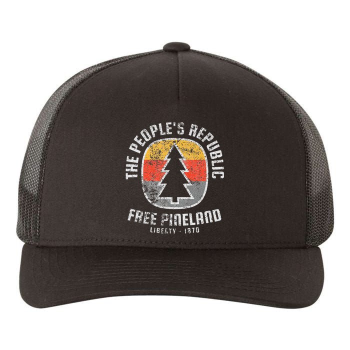 American Marauder Free Pineland Camping Badge Yupoong Adult 5-Panel Trucker Hat