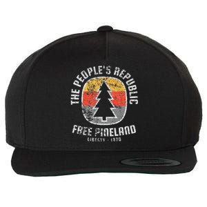 American Marauder Free Pineland Camping Badge Wool Snapback Cap