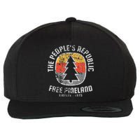 American Marauder Free Pineland Camping Badge Wool Snapback Cap