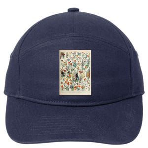 Adolphe Millot Fleurs A 7-Panel Snapback Hat